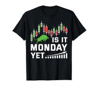 Is It Monday Yet Camiseta gráfica económica, Hombre, Negro, L