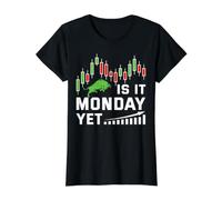 Is It Monday Yet Camiseta gráfica económica, Mujer, Negro, XS