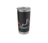 Is It Monday Yet Trading Trade Negociar Bolsa Acciones Vaso térmico de acero inoxidable de doble pared