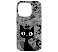Is It Skills or Luck Grey Vamos a Jugar Algunas Cartas Gato Negro Carcasa para iPhone 14 Pro