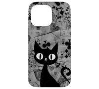 Is It Skills or Luck Grey Vamos a Jugar Algunas Cartas Gato Negro Carcasa para iPhone 14 Pro MAX