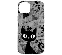 Is It Skills or Luck Grey Vamos a Jugar Algunas Cartas Gato Negro Carcasa para iPhone 15 Plus