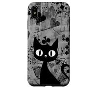 Is It Skills or Luck Grey Vamos a Jugar Algunas Cartas Gato Negro Carcasa para iPhone XS MAX