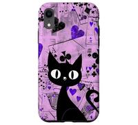 Is It Skills or Luck Purple Vamos a Jugar Algunas Cartas Gato Negro Carcasa para iPhone XR