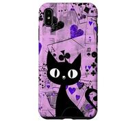 Is It Skills or Luck Purple Vamos a Jugar Algunas Cartas Gato Negro Carcasa para iPhone XS MAX