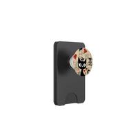 Is It Skills or Luck Retro Let's Play Some Cards Black Cat PopSockets PopWallet para MagSafe
