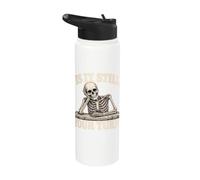 is It Still Your Turn Funny Skeleton Waiting Quote Meme Stainless Steel Insulated Water Bottle