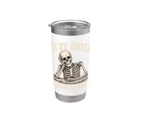 is It Still Your Turn Funny Skeleton Waiting Quote Meme Vaso térmico de acero inoxidable de doble pared