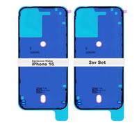 IS-TECK Juego de 2 adhesivos de repuesto para iPhone 14, 15 y 16 Plus Pro Max para carcasa trasera y marco de junta, adhesivo impermeable (iPhone 16)