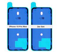 IS-TECK Juego de 2 adhesivos de repuesto para iPhone 14, 15 y 16 Plus Pro Max, para carcasa trasera y marco de junta, adhesivo impermeable (iPhone 15 Pro Max)