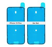 IS-TECK Juego de 2 adhesivos de repuesto para iPhone 15 Plus para pantalla y carcasa de marco de junta, pegatinas LCD impermeabilizantes
