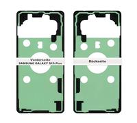IS-TECK Tapa de batería adhesiva compatible con Samsung Galaxy S10 Plus G975 cinta adhesiva junta tira de lámina trasera