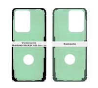 IS-TECK Tapa de batería adhesiva compatible con Samsung Galaxy S20 Ultra G988F G988B 5G cinta adhesiva junta tira lámina trasera cubierta