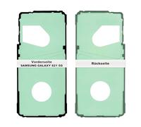 IS-TECK Tapa de batería adhesiva compatible con Samsung Galaxy S21 5G G991 cinta adhesiva junta tira de lámina trasera