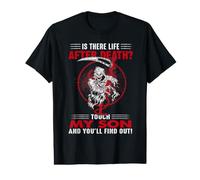 Is There Life After Death Touch My Son Dad Fathers Day Camiseta gráfica económica