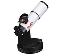 ISA Smart Telescopio 70/350 Refractor con aplicación PushTo, apertura de 70 mm, filtro solar, soporte para smartphone, aspecto de la NASA
