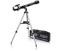 ISA Space Exploration NASA 60/700 AZ - Telescopio para Principiantes con trípode y amplios Accesorios de astronomía y maletín práctico para el Transporte