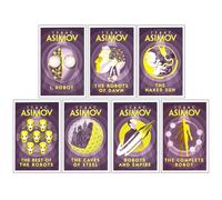 Isaac Asimov Robot Series 7 Books Collection Set (I Robot, The Robots of Dawn, The Naked Sun, The Rest of The Robots, The Caves of Steel, Robots and Empire & The Complete Robot)