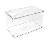 Isaac Jacobs Large Stackable Organizer Bin (10.75 x 6.5 x 6.1 ) w Hi
