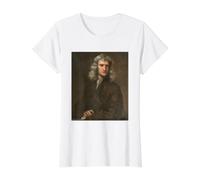 Isaac Newton Física Ciencia Gravedad Matemáticas Científico G amiseta gráfica económica, Mujer, Blanco, M