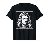 Isaac Newton Física Ciencia Retrato Vintage Gráfico Camiseta