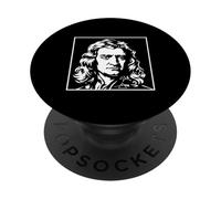 Isaac Newton Física Ciencia Retrato Vintage Gráfico PopSockets PopGrip Adhesivo