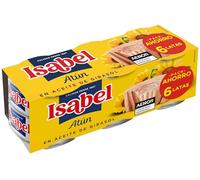 Isabel Atún Aceite Girasol - Paquete de 6 x 80 gr - Total: 480 gr