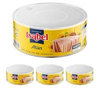 Isabel Atún en aceite de girasol, lata ahorro 900gr (Paquete de 4)