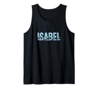 Isabel Sea Waves - Nombre Personalizado Ocean Beach Art Camiseta sin Mangas