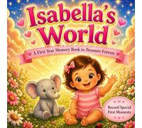 Isabella’s World: A Personalized Baby Milestone Book for Isabella - Celebrating First Words, First Steps, and Sweet Everyday Moments (Three Hearts Personalized Baby Names (Isabella))