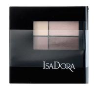 IsaDora The Eyeshadow Quartet - Paleta de sombras de ojos con 4 colores para un maquillaje impecable, fórmula cremosa y textura suave como la seda, maquillaje vegano, libre de crueldad (01 nudes)