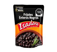 Isadora - Frijoles Enteros Negros - Formato Bolsa - 454g - Hechos en México - Rico en Fibra - Ingredientes naturales - Listo para comer