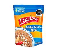 Isadora - Frijoles Refritos Bayos - Formato Bolsa - 430g - Hechos en México - Sin conservantes - Ingredientes naturales - Listo para comer