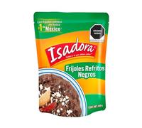 Isadora - Frijoles Refritos Negros - Formato Bolsa - 430g - Hechos en México - Sin conservantes - Ingredientes naturales - Listo para comer