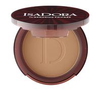 IsaDora The Bronzing Powder - Polvo bronceador prensado para un cutis natural besado por el sol con una fórmula construible para contorno, maquillaje vegano, libre de crueldad animal (48 Matte Tan)