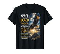 Isaiah 40:31 Wait on The Lord, Renew Strength Eagle Camiseta gráfica económica