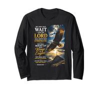 Isaiah 40:31 Wait on The Lord, Renew Strength Eagle Manga Larga