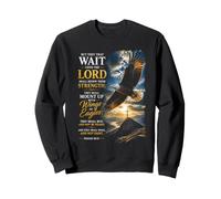 Isaiah 40:31 Wait on The Lord, Renew Strength Eagle Sudadera