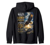 Isaiah 40:31 Wait on The Lord, Renew Strength Eagle Sudadera con Capucha