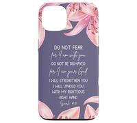 Isaiah 41:10 Christian Bible Verse Faith Quote Lily Flower Carcasa para iPhone 13