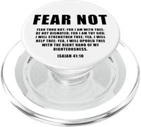 Isaiah 41:10 Fear Not Bible Promise of Protection & Blessing PopSockets PopGrip para MagSafe