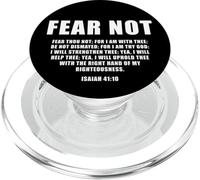 Isaiah 41:10 Fear Not Bible Promise of Protection & Blessing PopSockets PopGrip para MagSafe