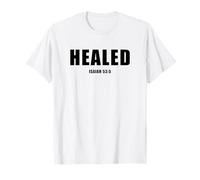 Isaiah 53:5 Bible Verse Promise of Healing and Health Faith Camiseta