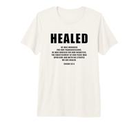 Isaiah 53:5 Bible Verse Promise of Healing and Health Faith Camiseta Premium