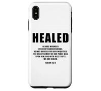 Isaiah 53:5 Bible Verse Promise of Healing and Health Faith Carcasa para iPhone XS MAX
