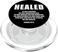 Isaiah 53:5 Bible Verse Promise of Healing and Health Faith PopSockets PopGrip para MagSafe