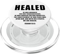 Isaiah 53:5 Bible Verse Promise of Healing and Health Faith PopSockets PopGrip para MagSafe
