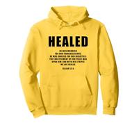 Isaiah 53:5 Bible Verse Promise of Healing and Health Faith Sudadera con Capucha