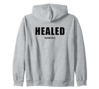 Isaiah 53:5 Bible Verse Promise of Healing and Health Faith Sudadera con Capucha