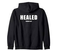 Isaiah 53:5 Bible Verse Promise of Healing and Health Faith Sudadera con Capucha